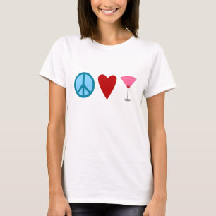 Frieden, Liebe, kosmopolitisch T-Shirt