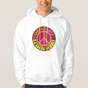 Frieden, Liebe, Krankenpflege-Schule Hoodie