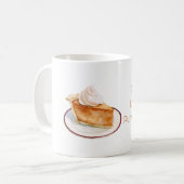 Frieden Liebe & Kürbiskuchen Kaffeetasse (Vorderseite Links)