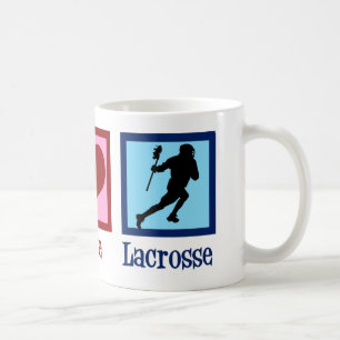 Frieden Liebe Lacrosse Kaffeetasse