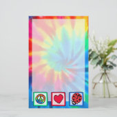 Frieden, Liebe, Ladybugs Briefpapier (Stehend Vorderseite)