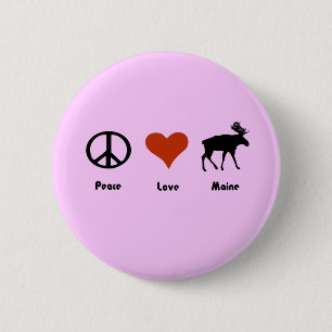 Frieden Liebe Maine Button