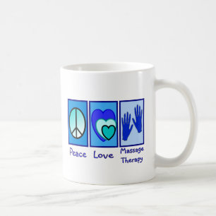 Frieden, Liebe, Massage-Therapie-Geschenke Kaffeetasse