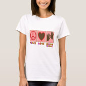 Frieden, Liebe, Massage-Therapie T-Shirt (Vorderseite)