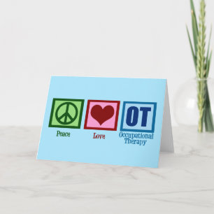 Frieden Liebe OT Ergotherapie Feiertagskarte