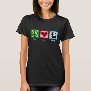 Frieden Liebe Panda Bär T-Shirt
