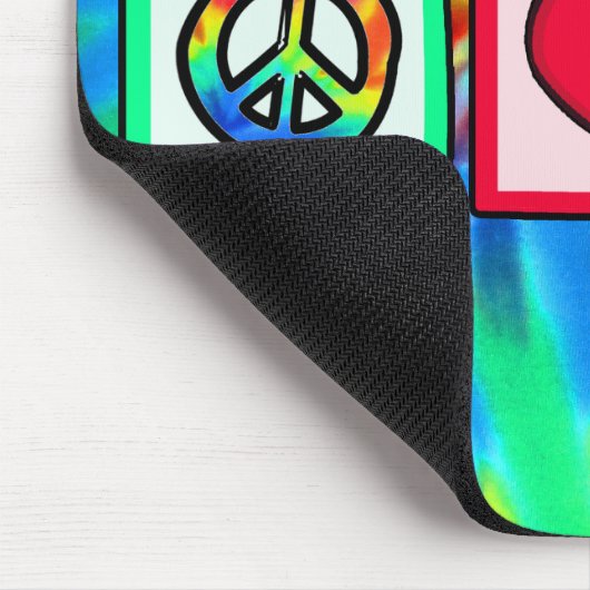 Frieden, Liebe, Pandas Mousepad (Ecke)