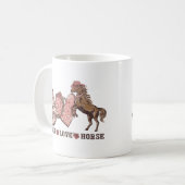 Frieden Liebe Pferd Kaffeetasse (Vorderseite Links)