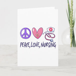 Frieden Liebe Pflege Karte