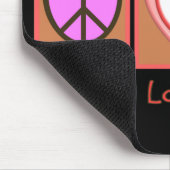 "Frieden, Liebe, pflegenlehrer-" Geschenke Mousepad (Ecke)