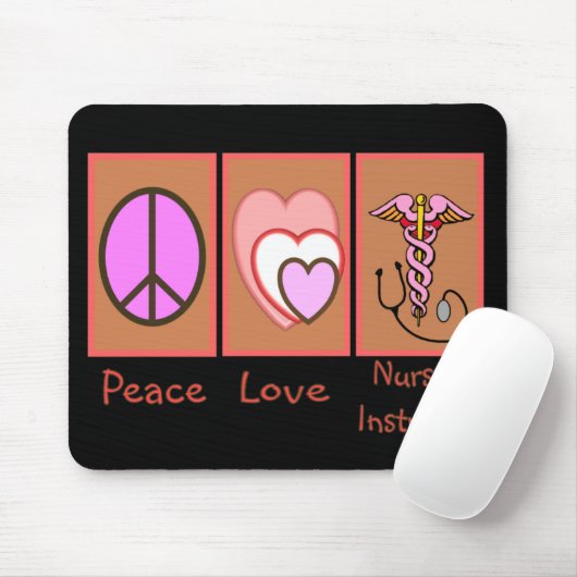"Frieden, Liebe, pflegenlehrer-" Geschenke Mousepad (Mit Mouse)