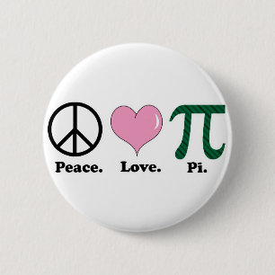 Frieden Liebe Pi Button