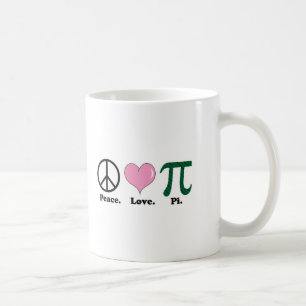 Frieden Liebe Pi Kaffeetasse