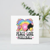 Frieden Liebe Pickleball (Stehend Vorderseite)