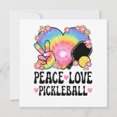 Frieden Liebe Pickleball Einladung (Rückseite)