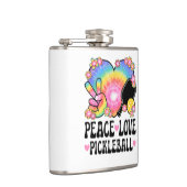 Frieden Liebe Pickleball Flachmann (Rechts)