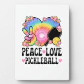 Frieden Liebe Pickleball Fotoplatte (Vorderseite)