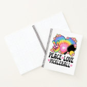 Frieden Liebe Pickleball Notizblock (Innenseite)