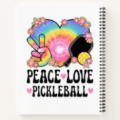 Frieden Liebe Pickleball Notizblock (Rückseite)