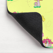 Frieden Liebe Pilze Mousepad (Ecke)