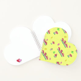 Frieden Liebe Pilze Notizblock
