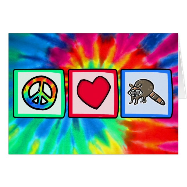 Frieden, Liebe, Raccoons (Vorderseite (Horizontal))