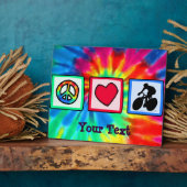 Frieden, Liebe, Radfahren Fotoplatte (Seite)