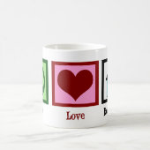 Frieden Liebe Real Anwesen Kaffeetasse (Mittel)