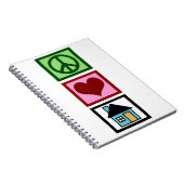 Frieden Liebe Real Anwesen Notizblock (Rechte Seite)