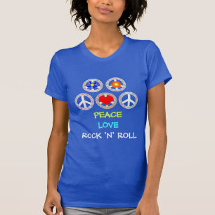 FRIEDEN, LIEBE, ROCK 'N' ROLL T - Shirt