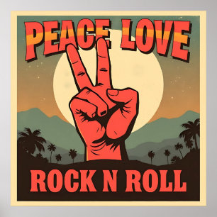 Frieden, Liebe, Rock'n'Roll Poster