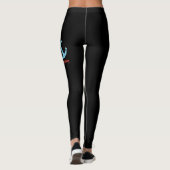 Frieden Liebe Schifffahrt Floating Ocean Gefärbte  Leggings (Rückseite)