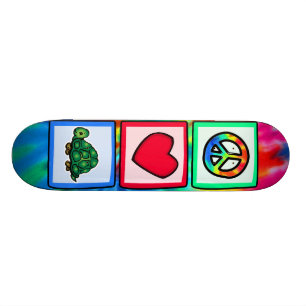 Frieden, Liebe, Schildkröten Skateboard