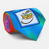 Frieden, Liebe, Schlinge-Trommel Krawatte (Gerollt)