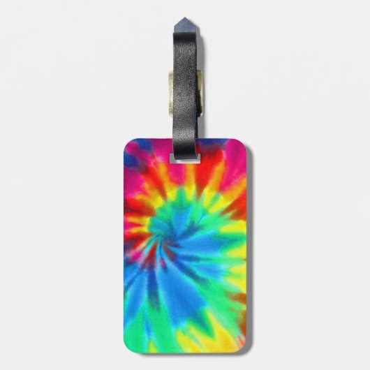 Frieden, Liebe, Schnee Skifahren Gepäckanhänger (Rückseite vertikal)