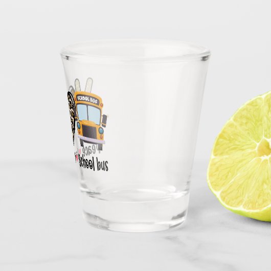 Frieden, Liebe, Schulbus Schnapsglas (Rechts)