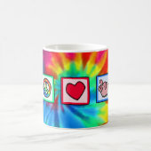 Frieden, Liebe, Schweine Kaffeetasse (Mittel)