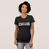 Frieden, Liebe, Schweine T-Shirt (Vorne ganz)