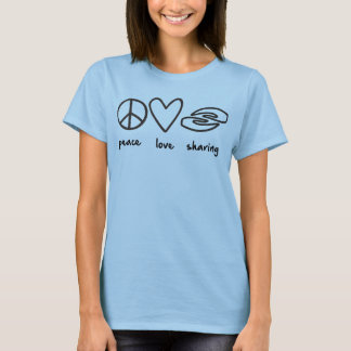Frieden Liebe Sharing Flowy Shirt