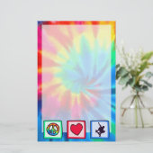 Frieden, Liebe, Skateboarding Briefpapier (Stehend Vorderseite)