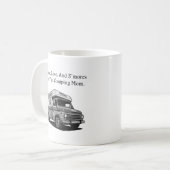 Frieden Liebe S'mores Camping Mama Outdoor Glückli Kaffeetasse (Vorderseite Links)