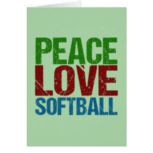 Frieden Liebe Softball