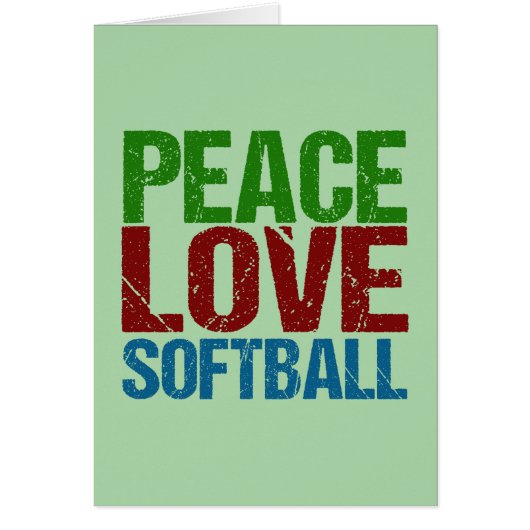 Frieden Liebe Softball (Vorne)