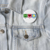 Frieden Liebe Softball Button (Beispiel)