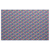 Frieden, Liebe, Softball on Blue Design Stoff (Fat Quarter (45,7 x 55,9 cm))