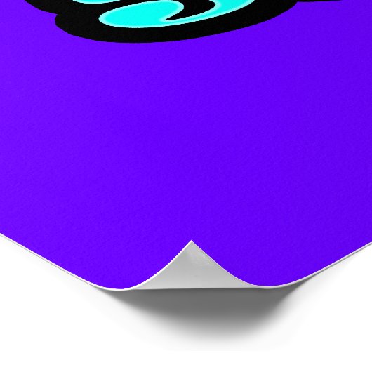 Frieden, Liebe, Softball Poster (Ecke)