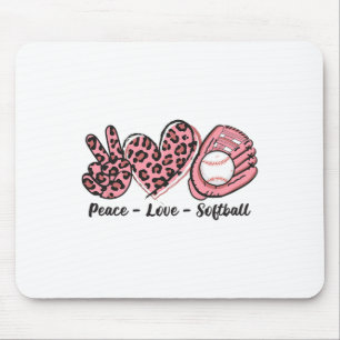 Frieden Liebe Softll Mama ich liebe Softll für Fra Mousepad
