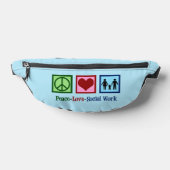 Frieden Liebe Sozialarbeit Bauchtasche (Ablage )