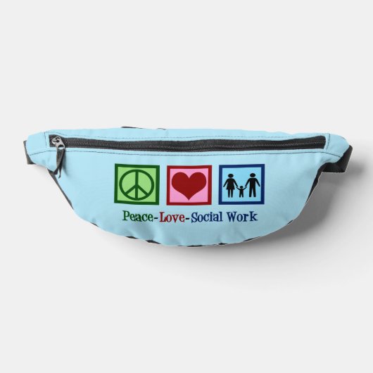Frieden Liebe Sozialarbeit Bauchtasche (Ablage )