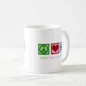 Frieden Liebe Sozialarbeit Kaffeetasse (VorderseiteRechts)